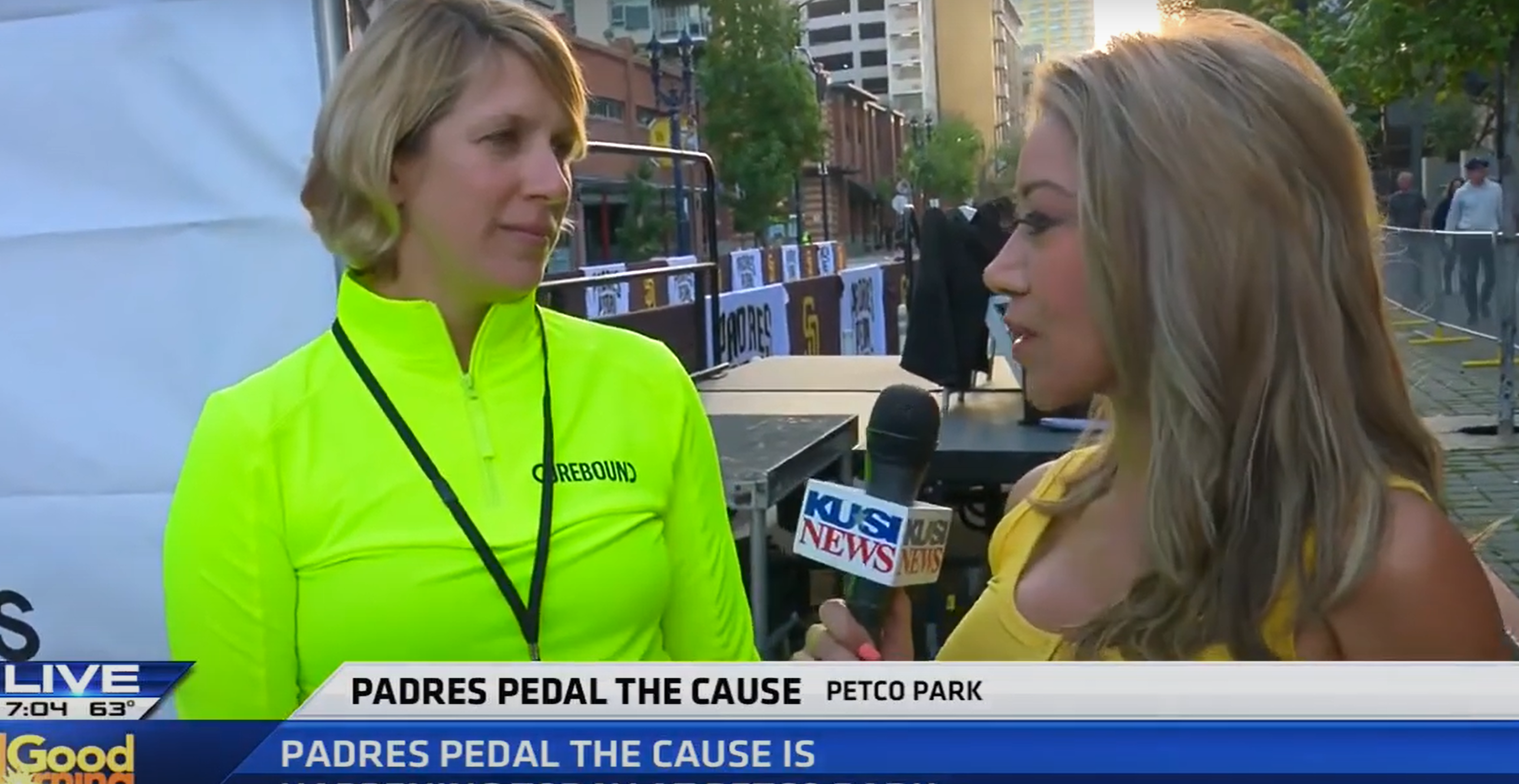 KUSI News Live at Padres Pedal 2022  undefined