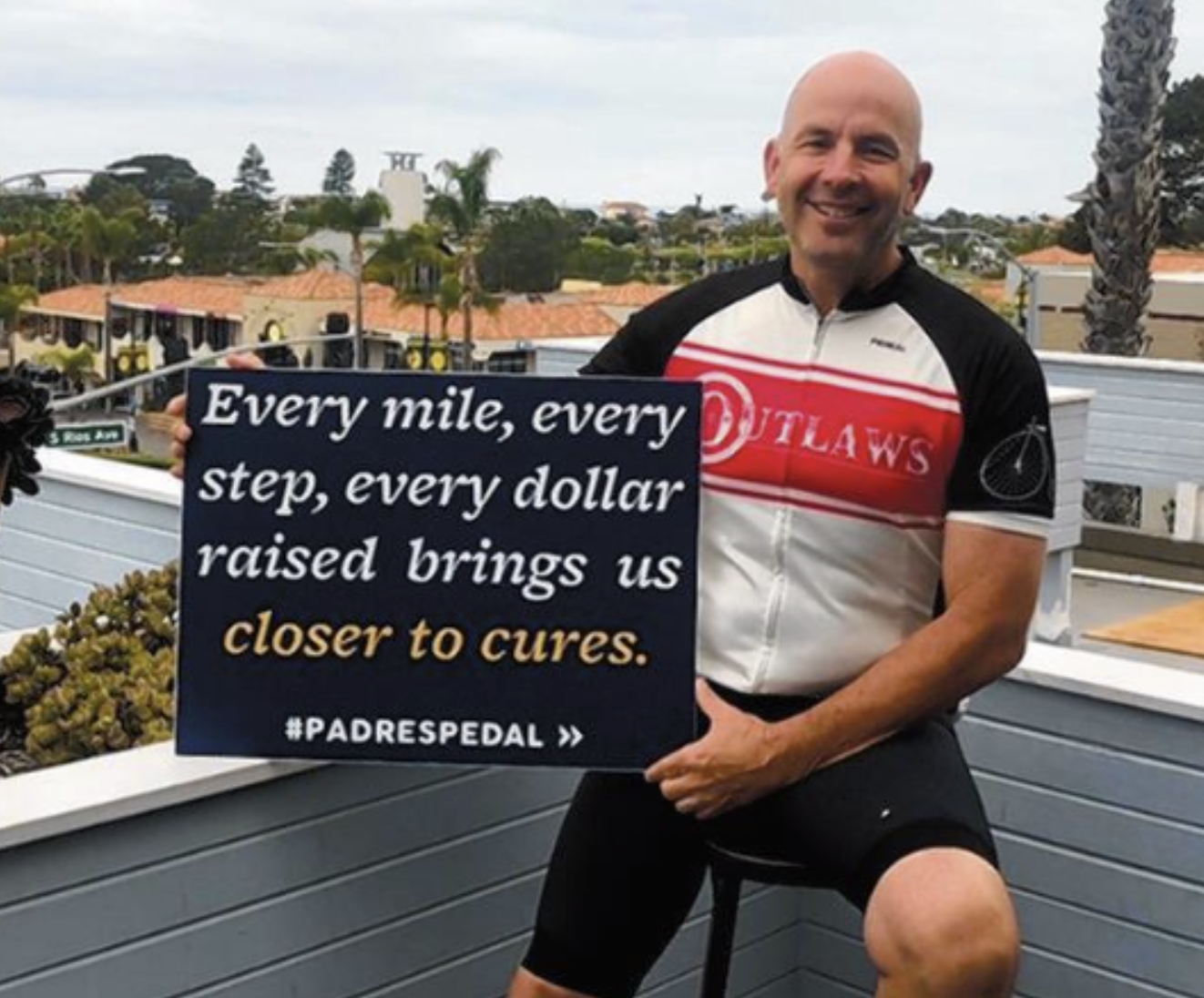 RSF cancer survivor celebrates fundraising effort, Scott Thurman to cycle 55 miles in Padres Pedal the Cause undefined