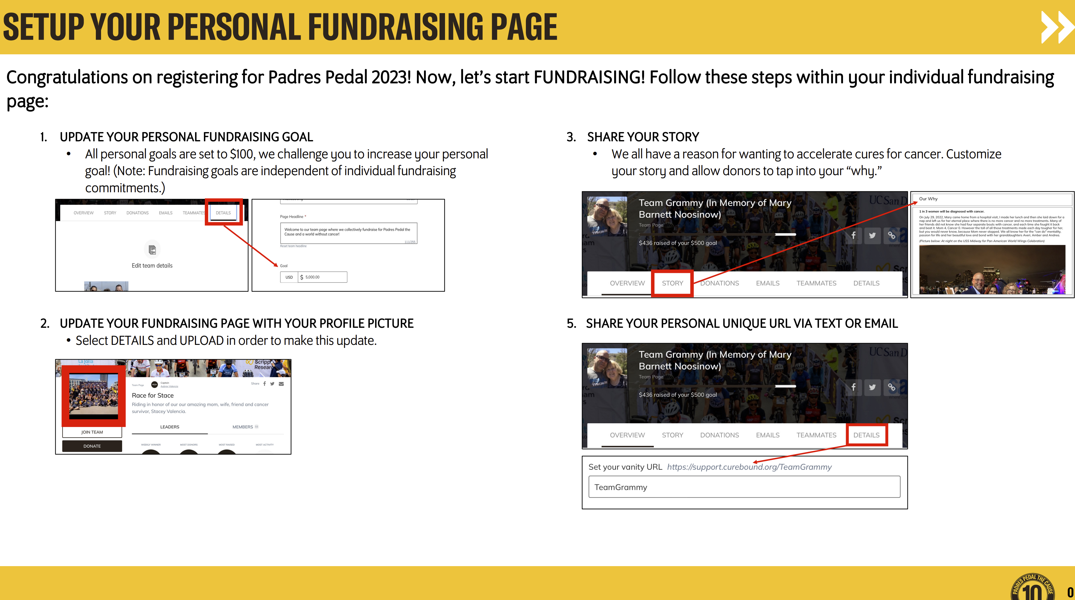 Set Up Your Personal Fundraising Page undefined